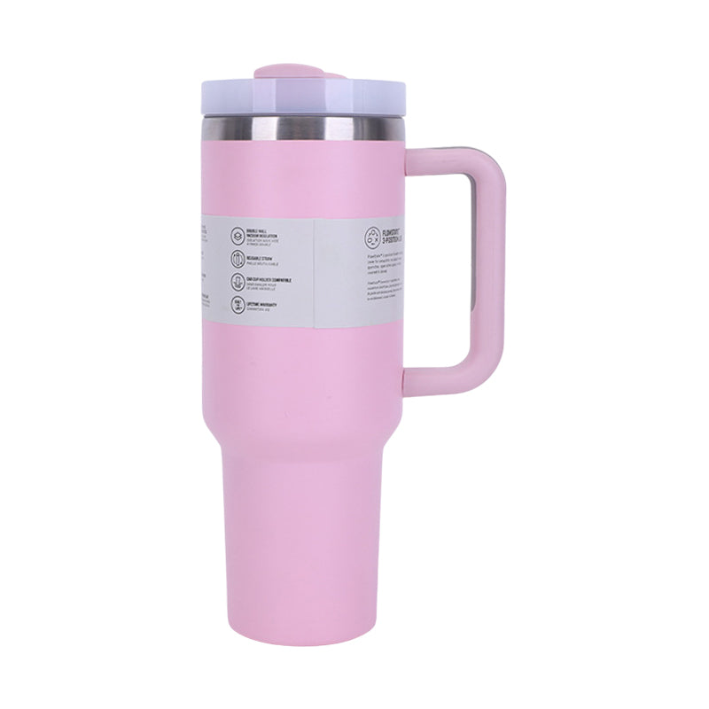 40 Oz Big Tumbler - Double Insulated With Straw Handle and Lid | 10 colors!