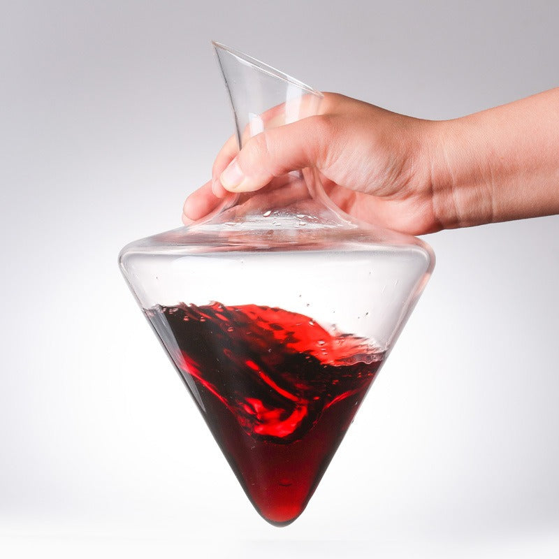 Pure Glass Decanter With Ice Basin To Keep Your Top Shelf Liquids Chilled