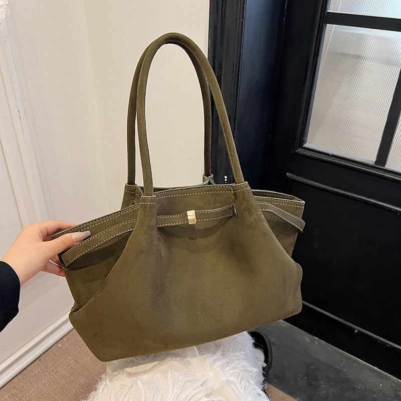 Seasonal Style Suede Tote Bag