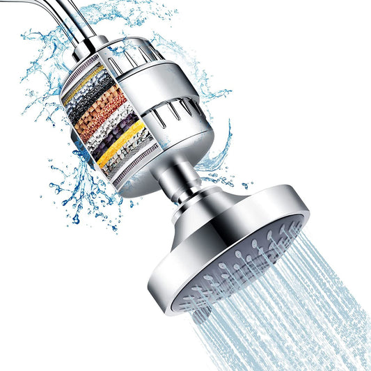 Carbon Water Filter Replacement Showerhead High Pressure Nozzle