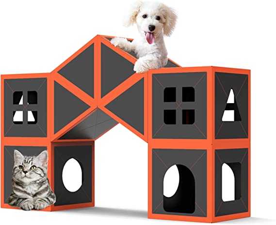 Massive Cardboard Kitty Mansion To Truly Spoil Your Feline Friend