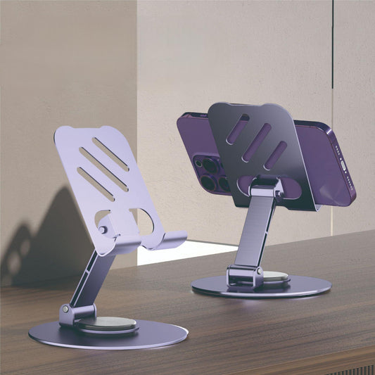 Aluminum Desktop Phone Holder 360 degree swivel for maximum laziness