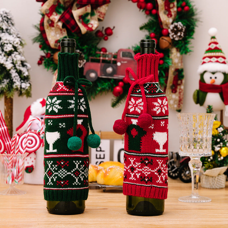 Wine Bottle Christmas Sweaters For Gifting