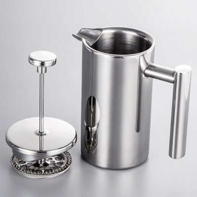 304 Stainless Steel French Press - Double Layer Insulated