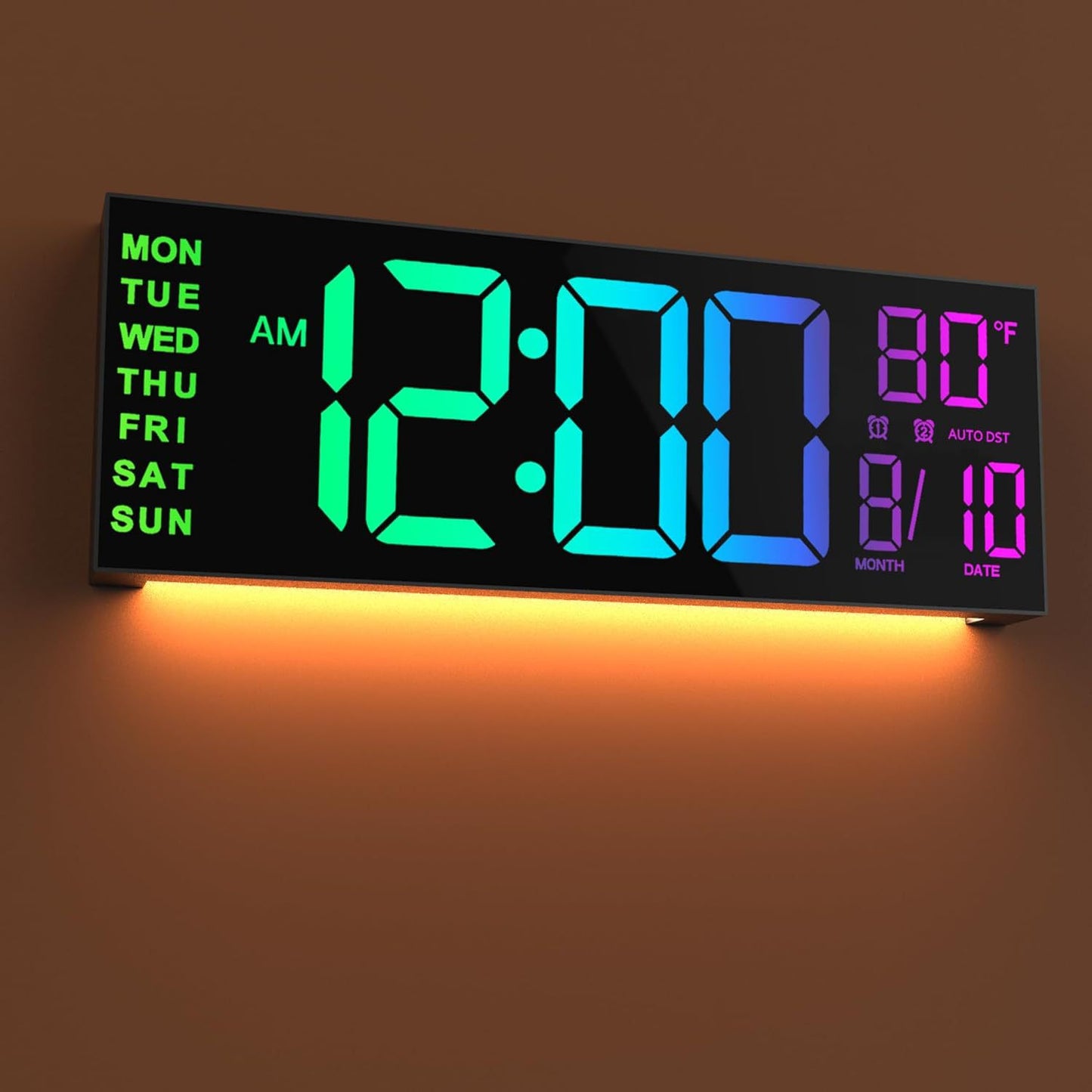 RGB LED Wall Clock With Remote Control