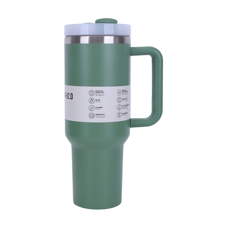 40 Oz Big Tumbler - Double Insulated With Straw Handle and Lid | 10 colors!