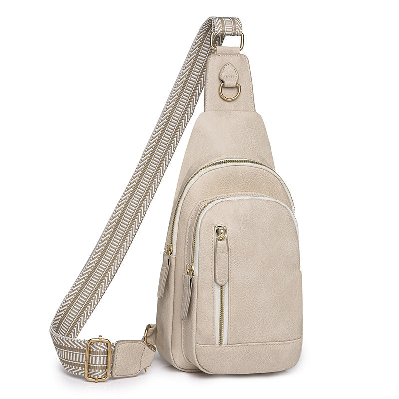 Retro, Sleek and, Simple Leather Shoulder Bag - Multiple Colors