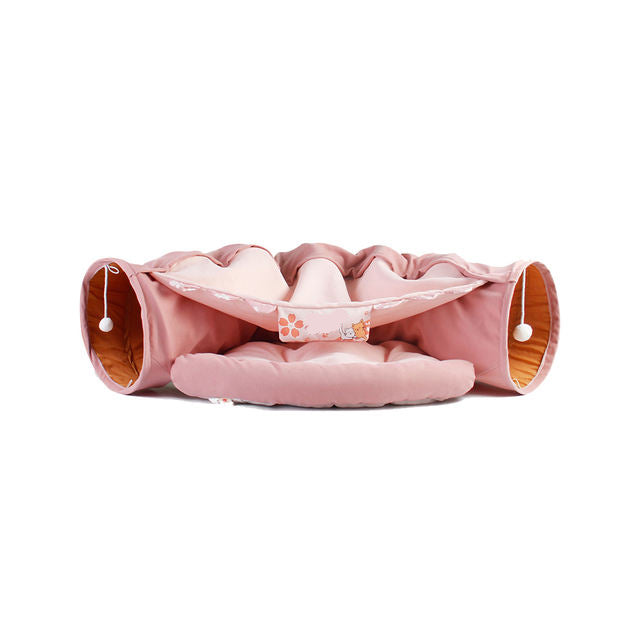 Cat Canopy + Play Tunnel 2 in 1. Your Furry Friends New Favorite Place To Nap and Play