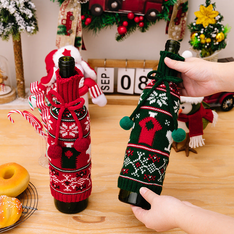 Wine Bottle Christmas Sweaters For Gifting