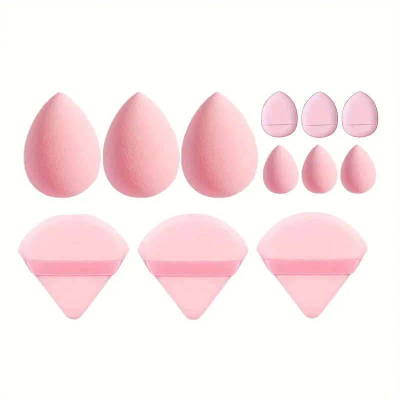 12 Pack Of Pink Beauty Blenders - Multiple Colors