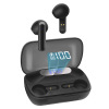 Wireless Traditional Style Earbuds with Powerbank and Digital Battery Level Display