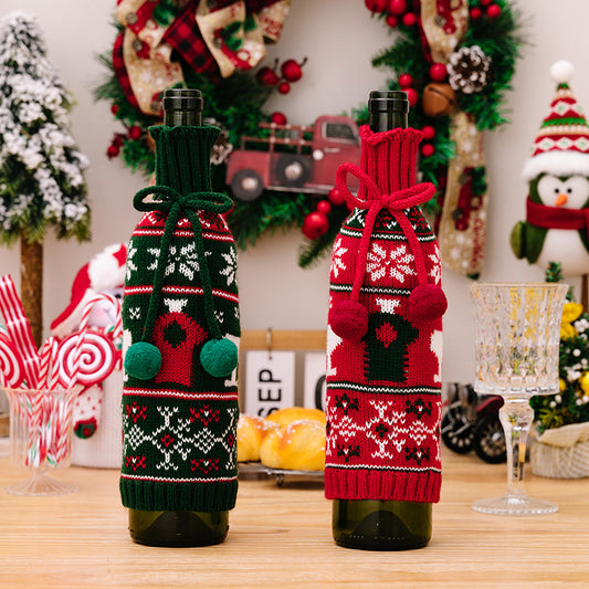 Wine Bottle Christmas Sweaters For Gifting