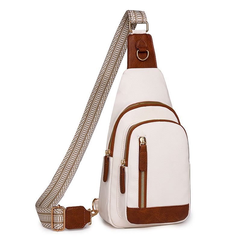 Retro, Sleek and, Simple Leather Shoulder Bag - Multiple Colors