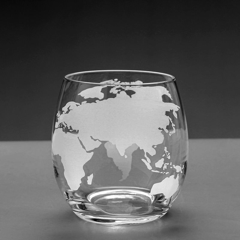 Globe Decanter Set With 2-4 Themed Glasses, Replacement Glasses Are Available for purchase