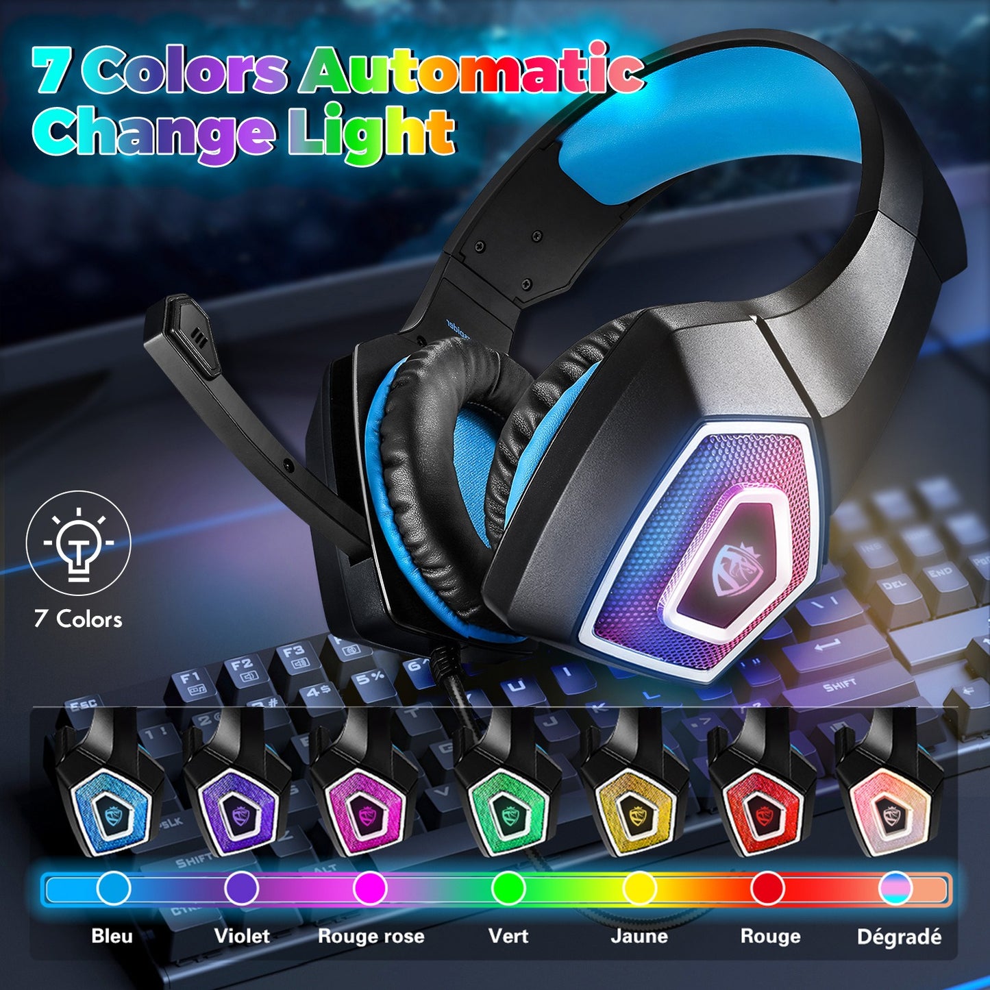 Wired Gaming Headset for PC or PS