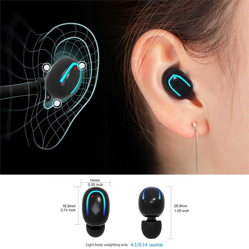 Wireless In-ear Earbuds with Built in Mic