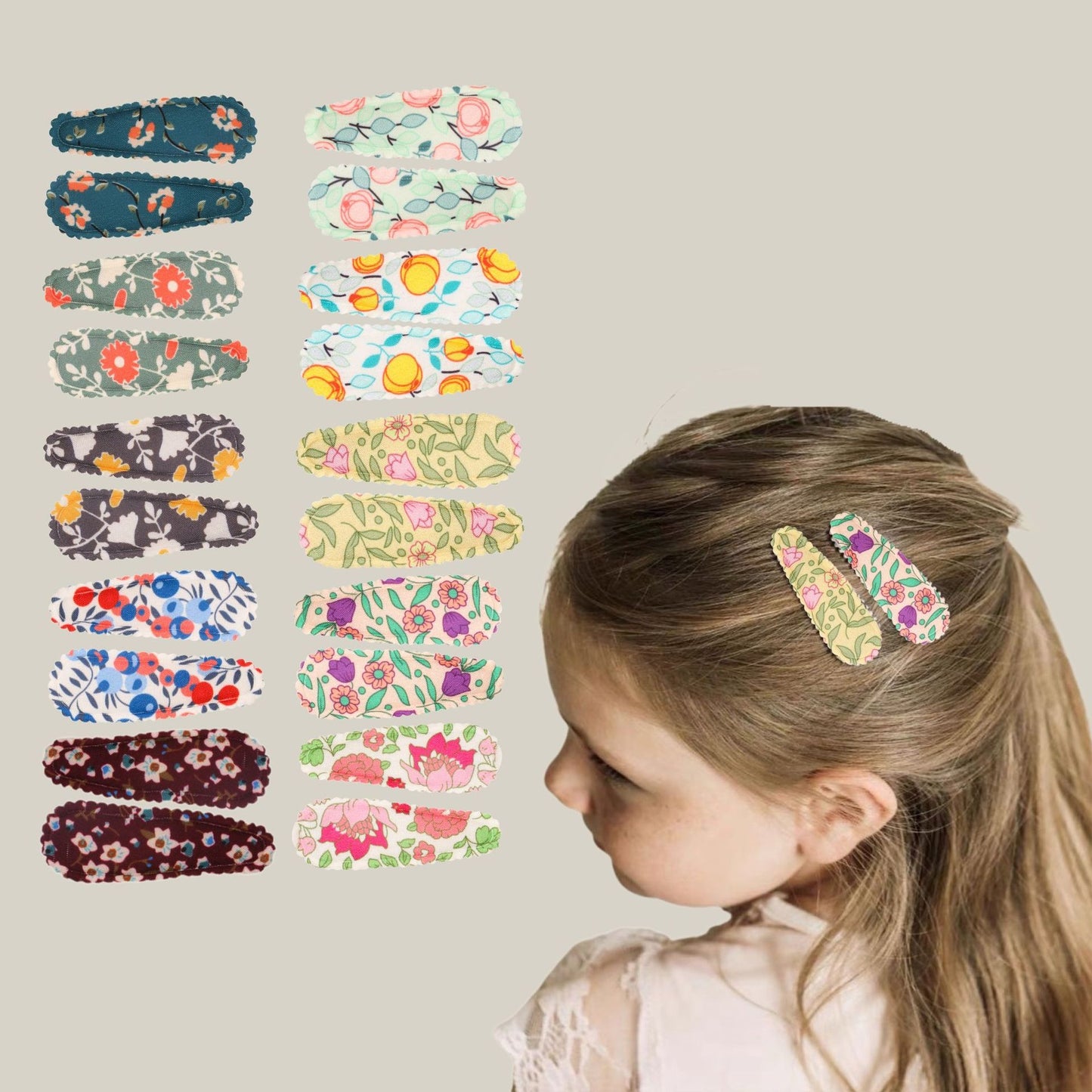 Children's Snap Bend Hair Clips For Young Children