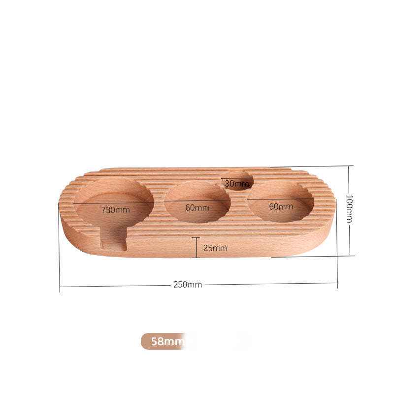 Beech Wood Espresso Storage and Prep Base