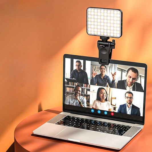 Laptop, Tablet, Or, Monitor mounted spotlight for LiveStreaming