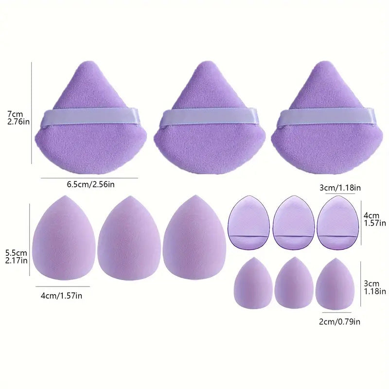 12 Pack Of Pink Beauty Blenders - Multiple Colors