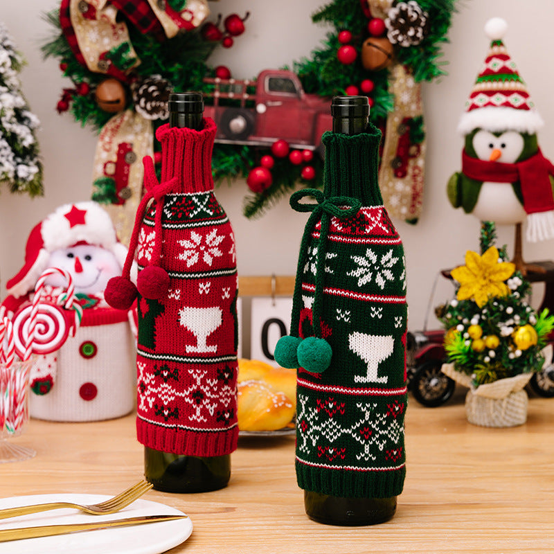 Wine Bottle Christmas Sweaters For Gifting